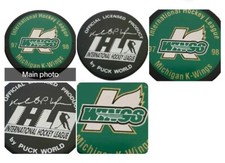 1997-98 MICHIGAN K-WINGS OFFICIAL IHL HOCKEY PUCK VICEROY + PUCK 🌎 MFG. 🇨🇦