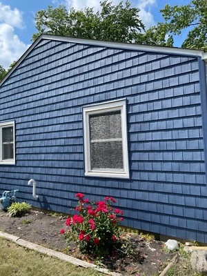 Impresiones de cedro doble 7 pulgadas Revestimiento de tejas de perfección de borde recto (1/2 cuadrado Foto 1 de 4