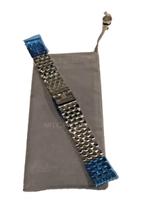 Michele Deco 18EA235009 18mm Diamond SS Watch Bracelet - $1800 Factory Sealed - Picture 1 of 6
