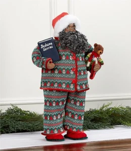 Pigiama Babbo Natale afroamericano BEDTIME STORIES Dillards Southern Living - Foto 1 di 11