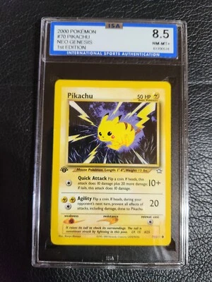 #70/111 Pikachu Neo Genesis 1st Edition 2000 Pokémon - Image 1 of 2