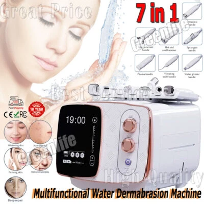 7IN1 Facial Dermabrasion Hydro Water Jet Spray Aqua Skin Deep Cleansing Machine - Image 1 of 4