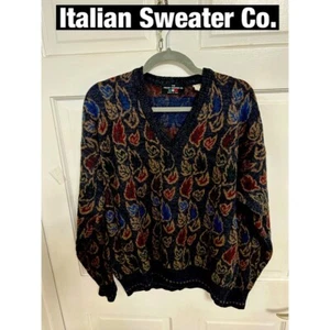 Italienischer Pullover Co V-Ausschnitt Pullover Gr. L Made in Italy. Top Zustand - Bild 1 von 7