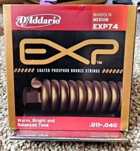 D'Addario EXP74 Mandolino Medium Phosphor Bronze Corde per chitarra .011-.040 - Foto 1 di 2