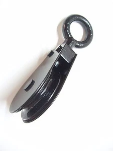 Black Swivel Eye Pulley Block 2" - Picture 1 of 2
