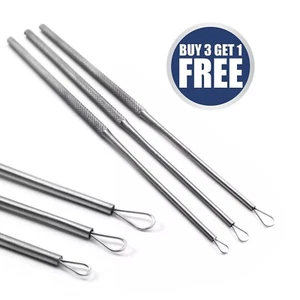 Set Of 3 Medical Ear Cleaner Loop Ear Wax Remover Tool Ear Pick Curettes ENT New - Picture 1 of 3
