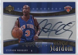2005-06 Upper Deck Trilogy Signs of Stardom Stephon Marbury #SS-SM Auto