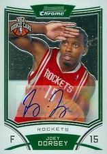Joey Dorsey autographed Basketball Card (Rockets) 2008 Bowman Chrome #174 Rookie