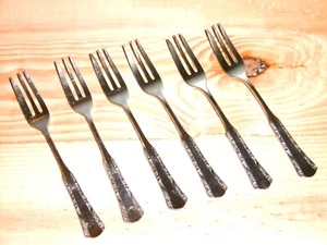 älter: WMF 90er Silberauflage - 2000 Art Deco - 6 Kuchengabeln - ok - anschau - Bild 1 von 2