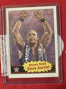 Stone Cold Steve Austin 2021 WWE Topps Living Set 1 /5521  mint Wrestling Card 1 - Picture 1 of 2