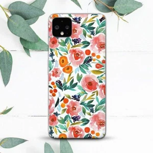 Aquarell Rose Vintage Blumenhülle für Google Pixel 2 3 3a 4 4a 5 6 7 8 XL - Bild 1 von 1