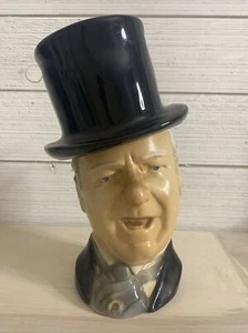 Licor decantador de cerámica W.C. Fields creado por: Paul A. Lux 1976 (vacío) - Imagen 1 de 2