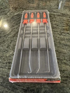 Snap On sglasa204co 4 pc long soft grip pick set orange sealed in tray - Picture 1 of 4