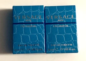 Qty 2 Versace Man Perfume Scent Travel Spray Sample 5.0 ml 0.17 fl oz Gift - Picture 1 of 1