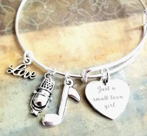 Pulsera Just a Small Town Girl Octava Nota Viaje Pulsera Steve Perry Joyería - Imagen 1 de 4