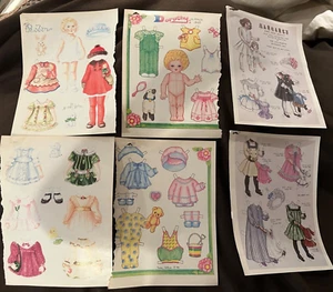 Konvolut Vintage Mag Papierpuppen Margaret, Robin, Dorothy - Bild 1 von 7