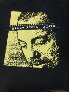Billy Joel 2006 Tour Konzert T-Shirt schwarz & gelb vorne & hinten Grafik Größe XL - Bild 1 von 4