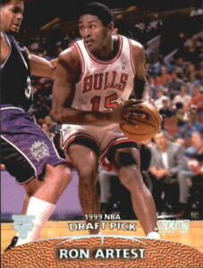 1999-00 Stadium Club Chicago Bulls Basketball Card #191 Ron Artest Rookie