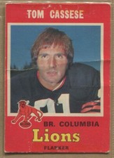 1971, O-PEE-CHEE, CFL Football, U Pick from List
