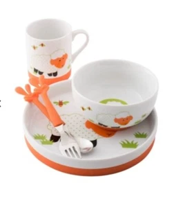 Aynsley Toddlers China Set Little Sheep Five Piece Set - NEW - Picture 1 of 8
