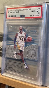2015 Panini Clear Vision KOBE BRYANT #7 | PSA 8 NM-MT Los Angeles Lakers
