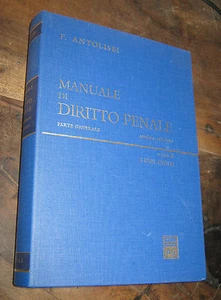 MANUALE DI DIRITTO PENALE  di F. ANTOLISEI - Imagen 1 de 1