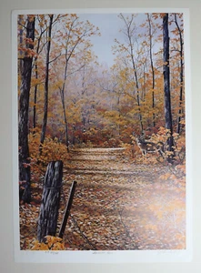 Jake Vandenbrink 1998 Hardwood Lane Limited Edition Landscape Nature Lithograph - Picture 1 of 3