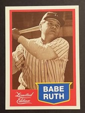 1989 BABE RUTH CMC LIMITED EDITION BASEBALL CARD NEW YORK YANKEES HOF
