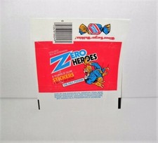 DONRUSS ZERO HEROES THE FALL PERSON RED WAX WRAPPER 1983 "JUST WRAPPER"