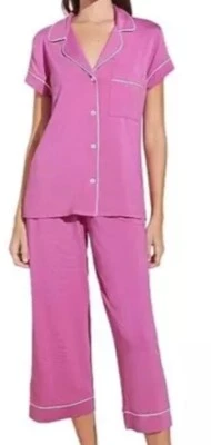 Conjunto de pijama corto manga corta Eberjey L71703 rosa gisele talla M Foto 1 de 4