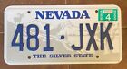 Nevada 2000 License Plate # 481-JXK