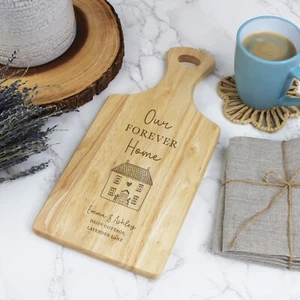 Personalised Our Forever Home Chopping Board Couples Names New House Gift - Picture 1 of 11