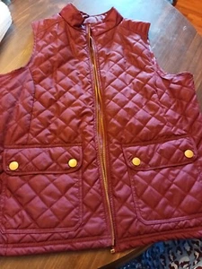 Quilted Vest Lightweight Purple Size Medium New Without tags - Picture 1 of 3