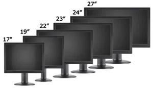 17" 19" 22" 23" 24" 27" PC Computer Monitor Screens TFT/LCD/IPS - Major Brands - Picture 1 of 9