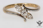 Feiner Jugendstil Ring Mit Diamanten Aus 750 Gold Um 1910   Sehr Elegant Rg53