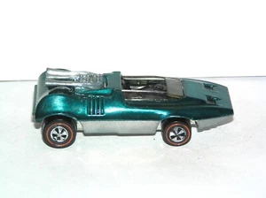 1970 Hot Wheels Redline Peeping Bomb THICK ORIGINAL AQUA US AWESOME WHEELS/BASE - Picture 1 of 5
