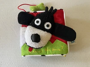 Manhattan Toy Where's The Bone Plush Cloth 7" Baby Toddler Book 2000 - Picture 1 of 4