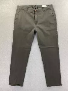 Mott & Bow dunkelgrau The Twill Chino Charles Freizeithose Herren Etikett 38 passt 36x29 - Bild 1 von 10