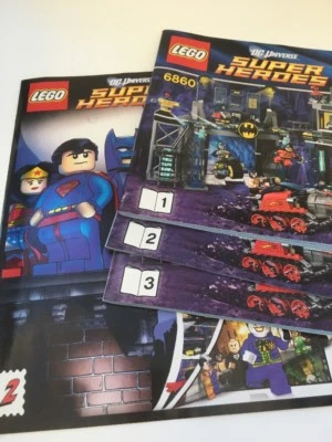 Lego Dc Universe 6860 Bat Cave Instruction Books 1-3 *INSTRUCTIONS ONLY* - Image 1 of 4
