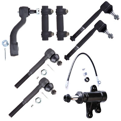 8pcs Steering Front Idler Arm Tie Rods For 1993-2000 Chevrolet GMC K2500 K3500 Foto 1 de 4