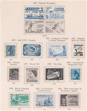 (F218-59) 19657 Canada 9lots 11stamps values 5c (BI) 