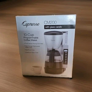 Capresso CM200 Coffee Maker 10 Cup with Glass Carafe Model #476 - Picture 1 of 18