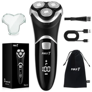 Men's Electric Shaver - Corded and Cordless Rechargeable 3D Rotary Shaver Raz... - Bild 1 von 9