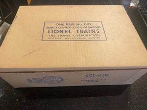 VINTAGE Lionel ferngesteuerte Spur O 022 Weichen in OVP - ANSEHEN! - Bild 1 von 13