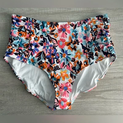Pantalones de bikini Anne Cole edición limitada para mujer cintura alta talla XXL nuevos sin etiquetas Foto 1 de 4