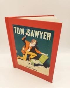 Adventures of Tom Sawyer Hardcover Book 1940 Whitman Red Cloth Cover Rare 96 pgs - Foto 1 di 7