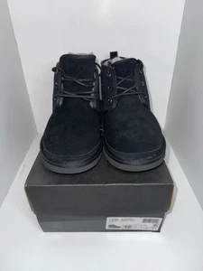UGG Neumel Men's Chukka Boots Size 12 Black Suede Sheepskin Lined NEW In Box ! - Picture 1 of 6