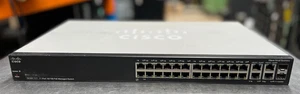 Cisco Small Business SF300-24P 24-Port 10/100 Managed PoE Switch - Picture 1 of 6