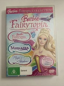 Barbie Triple Pack Fairytopia / Mermaidia / Magic Of The Rainbow (DVD, 2007) - Foto 1 di 5