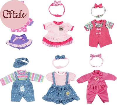 6 комплектов одежды для кукол 10-15 дюймов, одежда для кукол Bitty Baby  - Изображение 1 из 4
